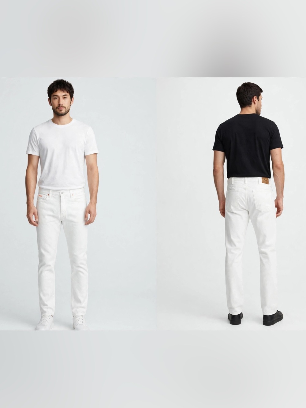 Men's Polo Ralph Lauren White Denim Jeans – Varick Slim Straight – 40/32 – NWOT